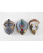 Three Primates Masks by Elena Salmistraro
