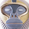 KANDTI MASK IN GRAY LILAC AND GOLD FINISH