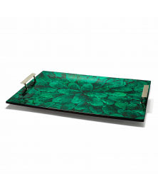 GREEN MOTHER OF PEARL TRAY