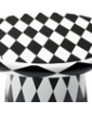 BLACK AND WHITE DIAMOND PATTERN T-TABLE MAXI BY JAIME HAYON