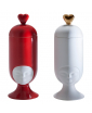 White and Red SISTER CLARA Vases by Pepa reverter