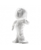 Glossy white RED ATOMIC sculpture by Giovanni Motta