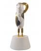 WHITE, GOLD AND BLACK HOPEBIRD D15 SCULPTURE DESIGNED BY JAIME HAYON