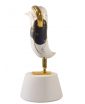 WHITE, GOLD AND BLACK HOPEBIRD D15 SCULPTURE DESIGNED BY JAIME HAYON