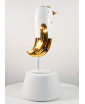 WHITE AND GOLD HOPEBIRD SCULPTURE BY JAIME HAYON