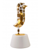 GOLD POLKA DOT HOPEBIRD SCULPTURE BY JAIME HAYON