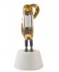 JAIME HAYON WHITE AND GOLD HOPEBIRD IN SUSPENDERS - front view
