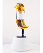 JAIME HAYON WHITE AND GOLD HOPEBIRD IN SUSPENDERS - side view