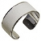 WHITE LEATHER NAPKIN RINGS IN CHROME FINISH