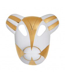 WHITE AND GOLD BEAR MASK BY JAIME HAYON