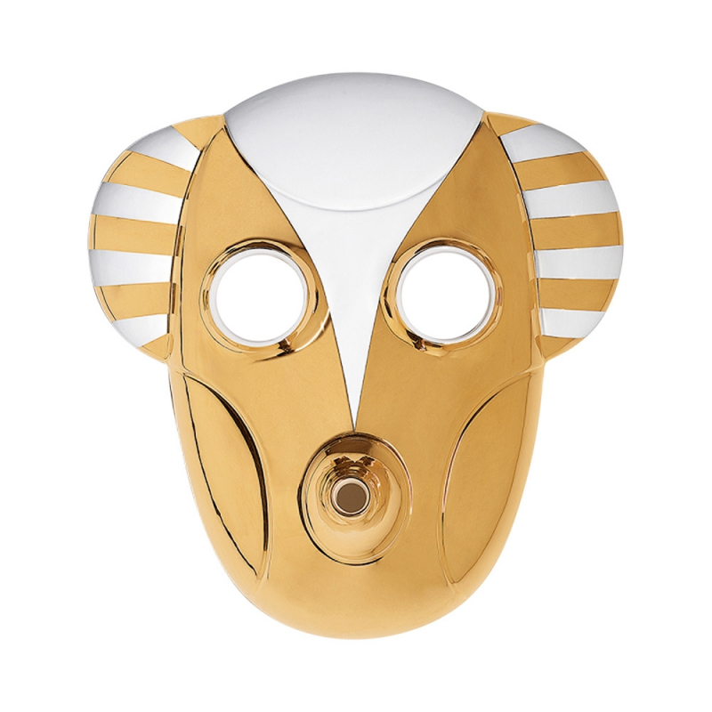 WHITE AND GOLD MONKEY MASK BY JAIME HAYON