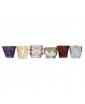 SET OF SIX GLASSES, ASSORTED. DOLCE VITA COLLECTION BY VETRERIE DI EMPOLI