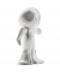 Glossy white RED ATOMIC sculpture by Giovanni Motta
