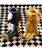 Black and Yellow  PINOCCHIETTO CANDLE HOLDERS 