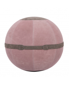 AURA SITTING BALL In Soft Pink Suede Leather Finish