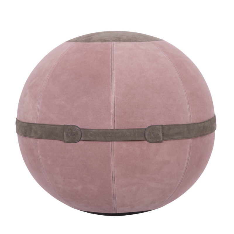 AURA SITTING BALL In Soft Pink Suede Leather Finish