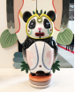 BERNARDO PANDA WITH PINK DETAILS