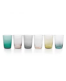 SET OF 6 PURO TUMBLERS ASSORTED COLORS