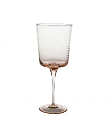 SET OF 4 TORSÉ ROSA QUARZO WINE GLASSES