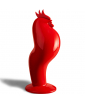 COQART RED ROOSTER SCULPTURE