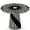 CIRCUS BLACK AND WHITE SIDE TABLE