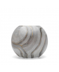 MARMO SPHERE VASE WITH GOLDEN RIM