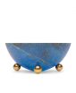 MARMO ROUND BOWL WITH GOLDEN BALL STANDS