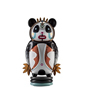 BLACK AND WHITE BERNARDO PANDA WITH SHINY DETAILS