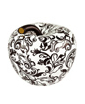 EVA NLACK AND WHITE APPLE OF DESIRE WITH FLORAL PATTERN