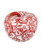 EVA RED AND WHITE APPLE OF DESIRE WITH FLORAL PATTERN