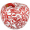EVA RED AND WHITE APPLE OF DESIRE WITH FLORAL PATTERN