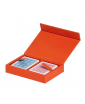 PINETTI LUXURY ORANGE LEATHER PLAYING CARDS HOLDER