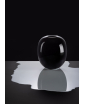 Black Oval vase by Frantisek Jungvirt. Staged photo.