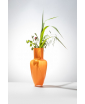 Frantisek Jungvirt Orange Vase, with Flowers, Garden Collection