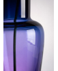 AQUA BLUE RAINBOW VASE. Close Up. Photo by Anna Pleslova