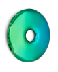 Sapphire blue and Emerald green gradient RONDO mirror by Oskar Zieta