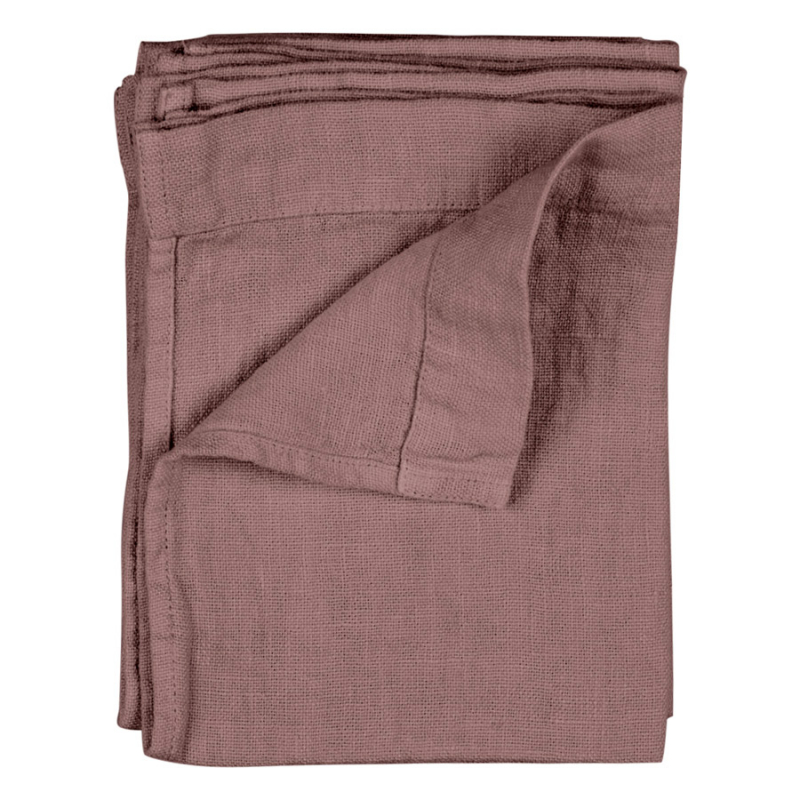 Set of 5 vintage pink linen hand towels by Once Milano