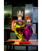 KING & QUEEN Glass Sculpture. Lifestyle Image