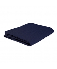 Dark Blue Linen Bedsheet from Once Milano