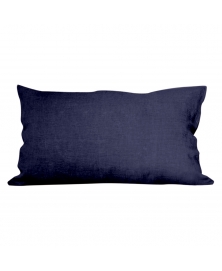 Once Milano midnight blue linen basic pillowcase