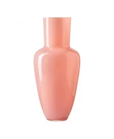 Frantisek Jungvirt Light Pink Glass  Vase, Garden Collection