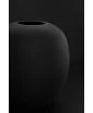 Silky Black Oval vase by Frantisek Jungvirt. Staged photo.