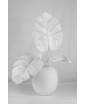 Silky White Oval Vase by Frantisek Jungvirt. Staged photo