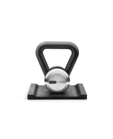 LOVA™ LUXURY KETTLEBELL WITH SOLID WOOD STAND 4 - 20kg BLACK ASH
