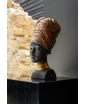 "African Soul" by Lladro, a porcelain bust statue of an African Woman Wearing A Headwrap. Staged photo