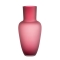 CRIMSON RED MATT GLASS VASE