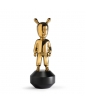 The Guest by Jaime Hayon in Shiny Gold on the Black Base