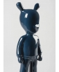 The Guest Figurine in Dark Blue. Close up.