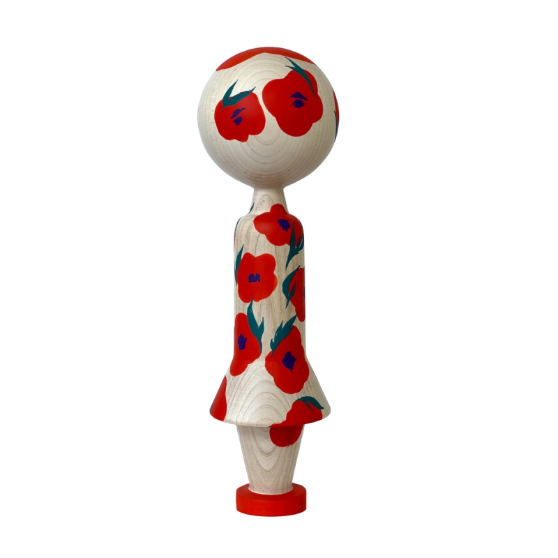 Miss Red Wooden Doll by tititi