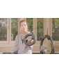 A woman exercising with  Ciclotte Dumbbells Set. Lifestyle image.
